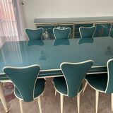 Salle à manger Umberto Mascagni — Table et 8 chaises, Italie, années 1950