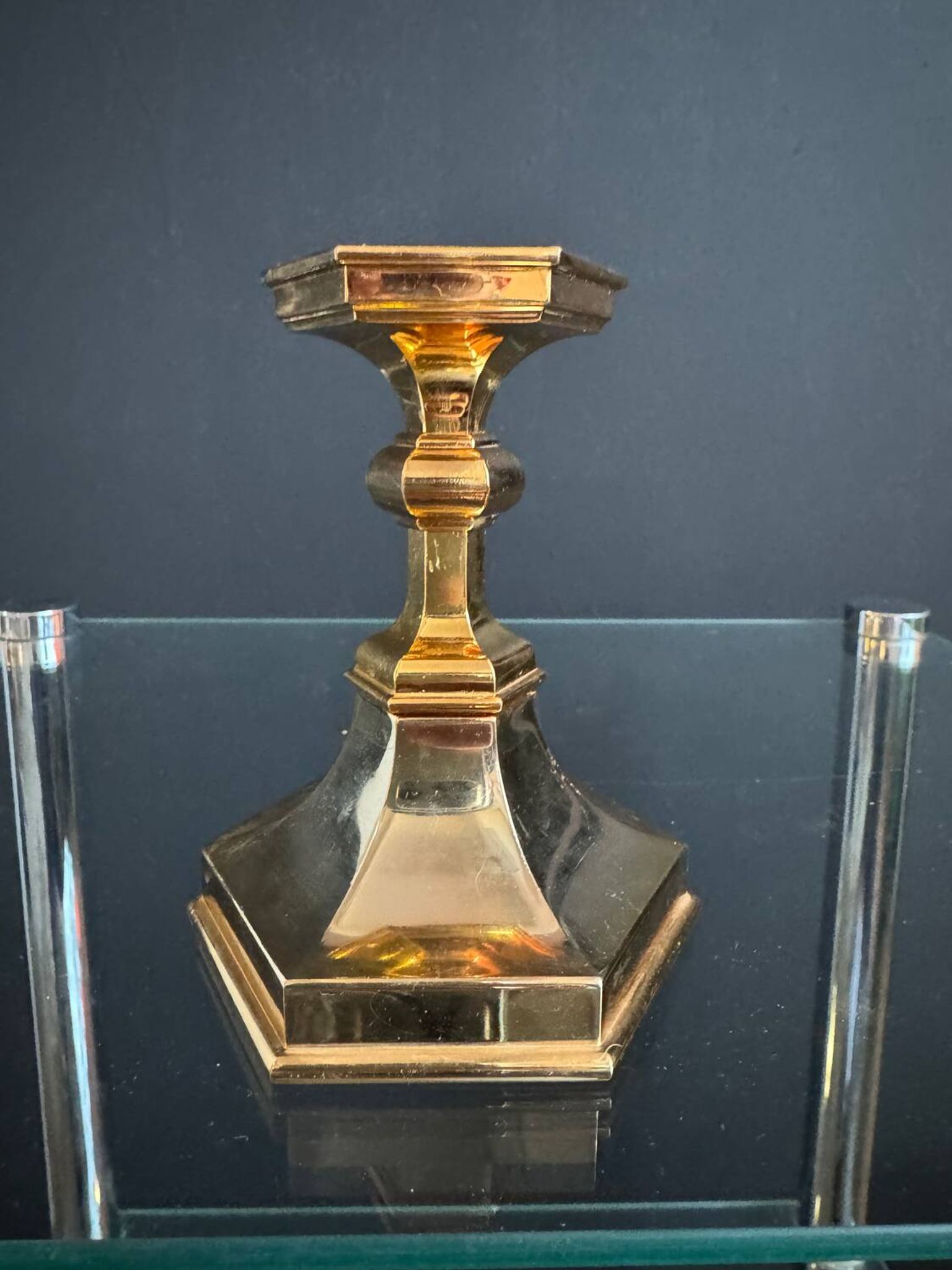 Golden Nagel candlestick from the 1970s.