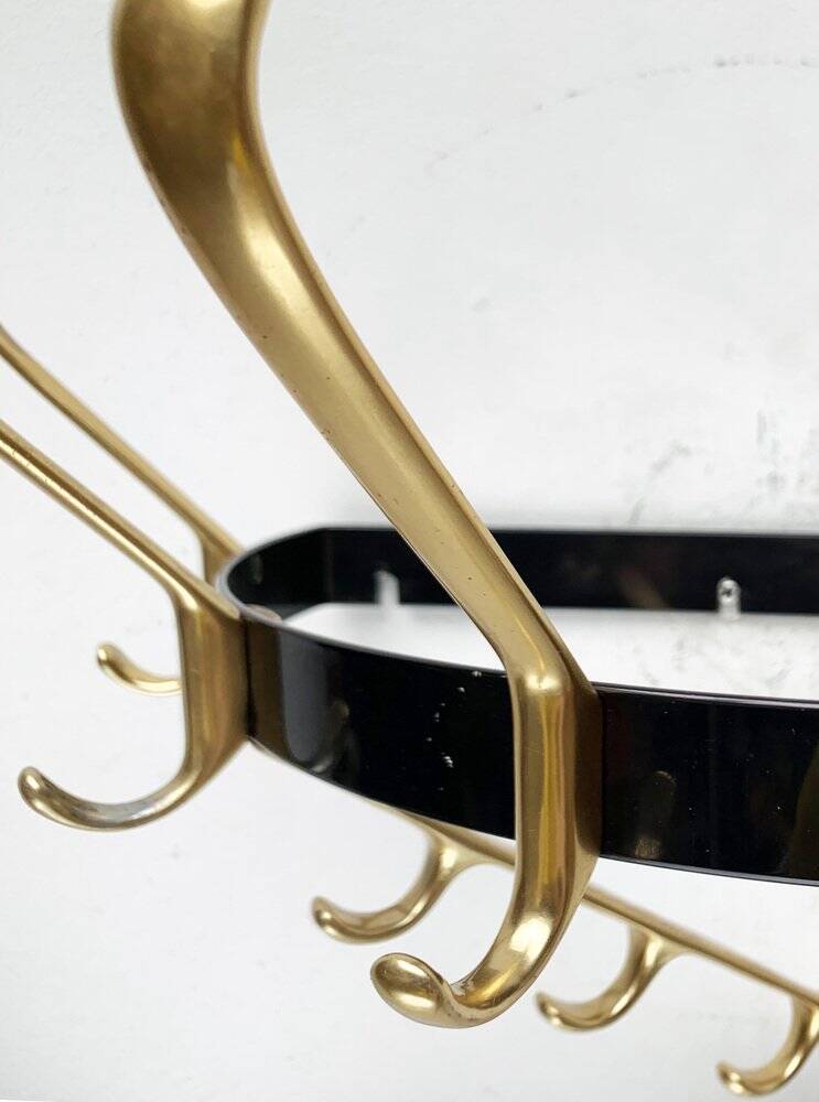 Mid-century metal corner coat rack, 1960s