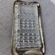 Silver-plated metal and glass hors d'oeuvre tray