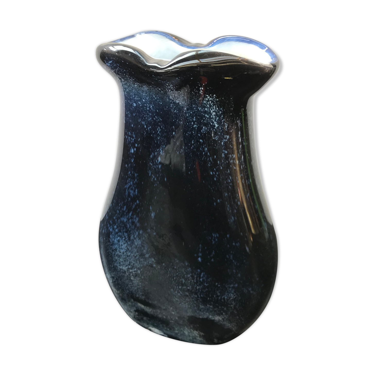 Former blue blue vintage white multilayer vase
