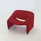 Chaise Artifort Groovy F598 M de Pierre Paulin en rouge