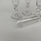 4 flutes à champagne en cristal de baccarat, début du XX ème siècle.