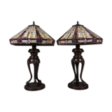 Set of 2 Tiffany lamps