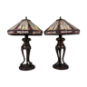Set of 2 Tiffany lamps