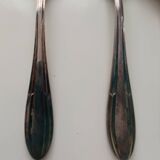 Box of 12 silver-plated metal teaspoons JM