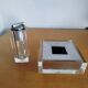 Vintage Guzzini lighter in plexiglass and chrome-plated metal – Space Age design