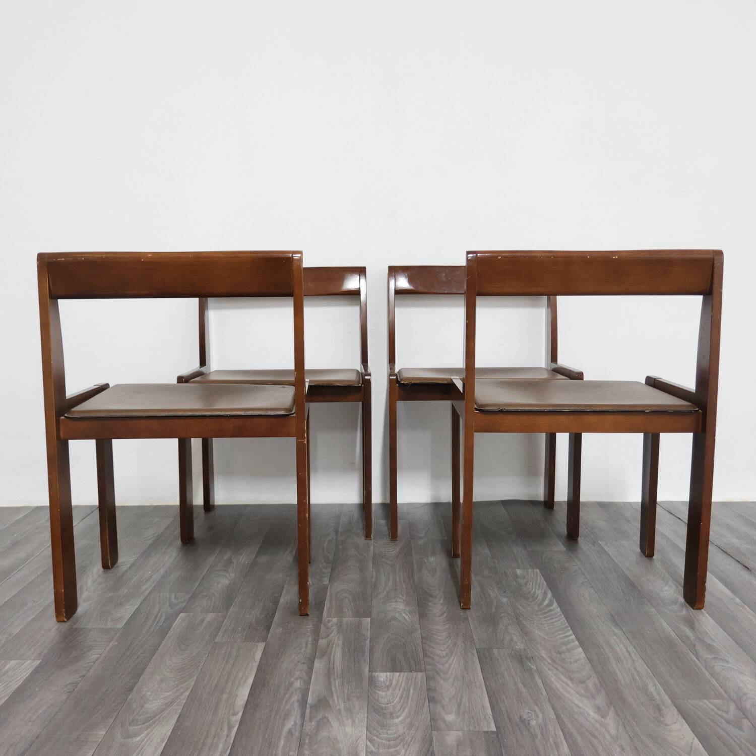 Set Da Pranzo 4 sedie In Legno Anni ‘60 Design Modernariato Vintage