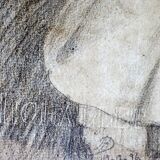 Drawing of the bust of a young man by Andrea Della Robbia