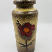 Vase Scheurich forme 517 décor floral par Heinz Siery