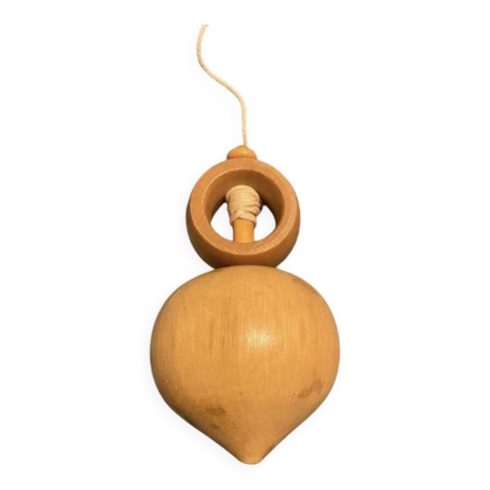 Vintage wooden spinning top