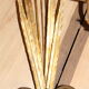 Golden floral wall lamps