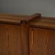 Dark stained brustalist oak sideboard, Belgium.