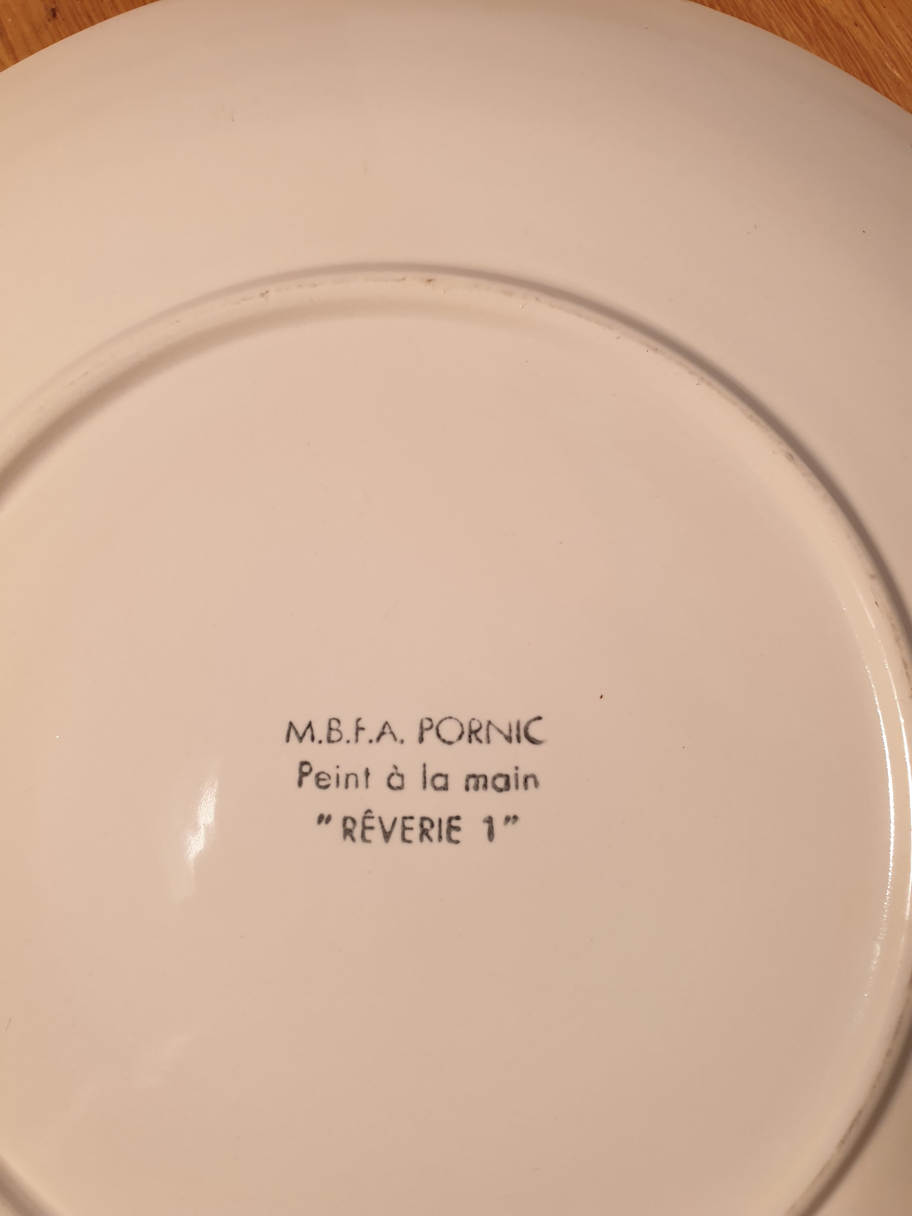 Assiette salins forme libre, 1950
