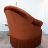 Pair of armchairs toads velvet