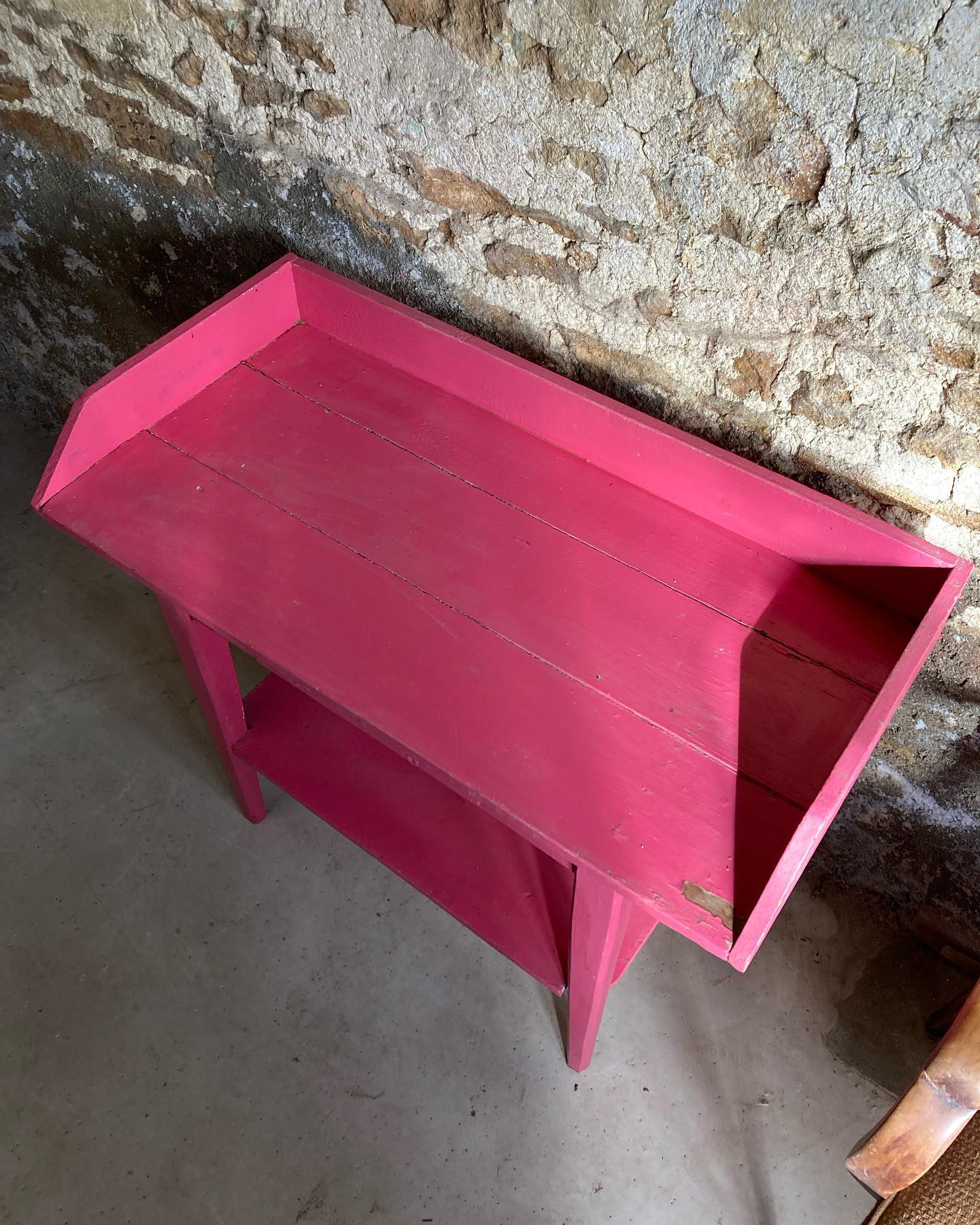 Pink side table