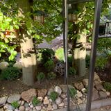 Double-sided workshop mirror on wheels 104x53 cm