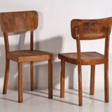 Vintage Thonet Chair Set (c.1950). Set of 4 pieces #6