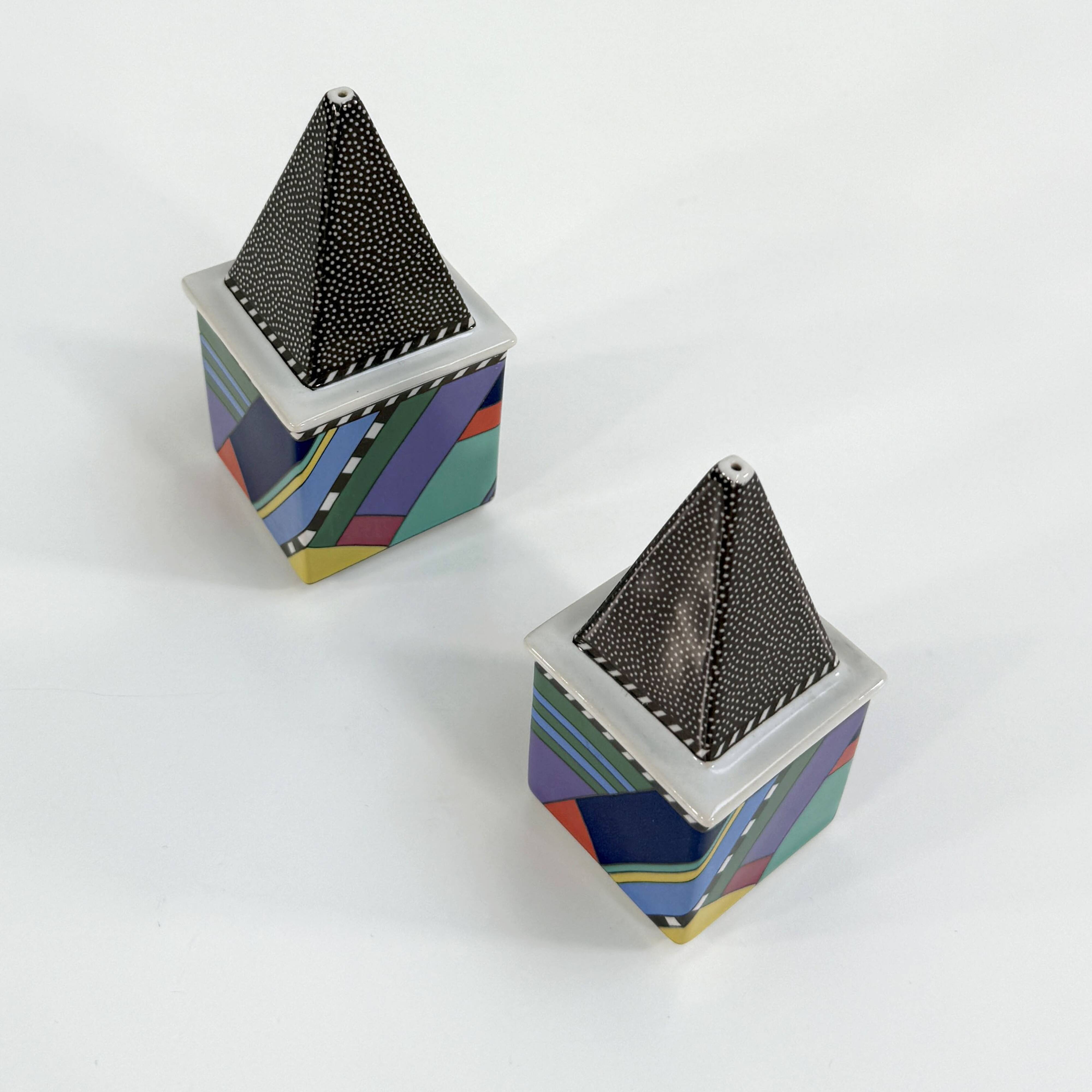 Salt and Pepper Shakers Scenario Metropol by Barbara Brenner for Rosenthal, 90