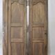 Pair of Louis XV walnut doors with medallion