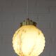 Art Deco redesign pendant lamp  / marbled glass antique hanging lamp