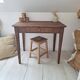 Old farmhouse side table in country style