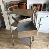 old industrial furniture / Heliolithe architect's trolley / vintage