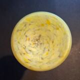 Yellow blown glass soliflore