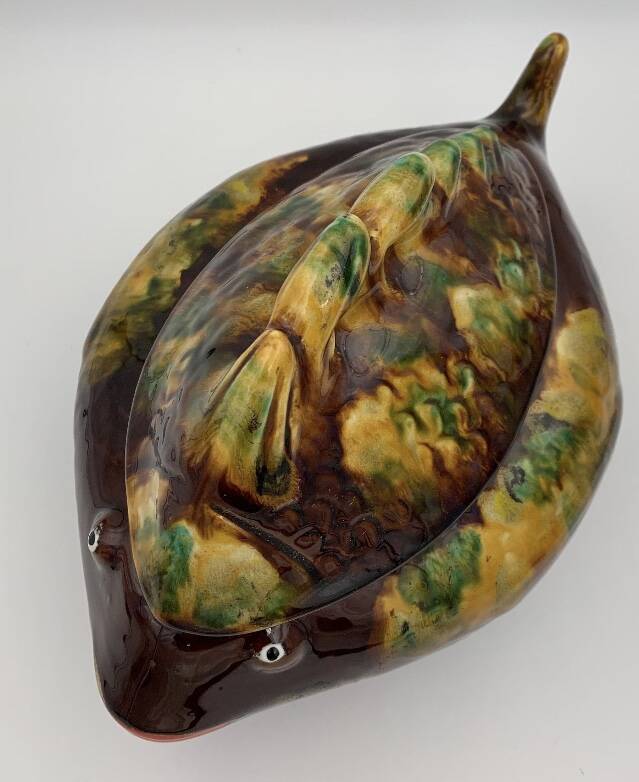 Vallauris vintage fish soup tureen, 1960s