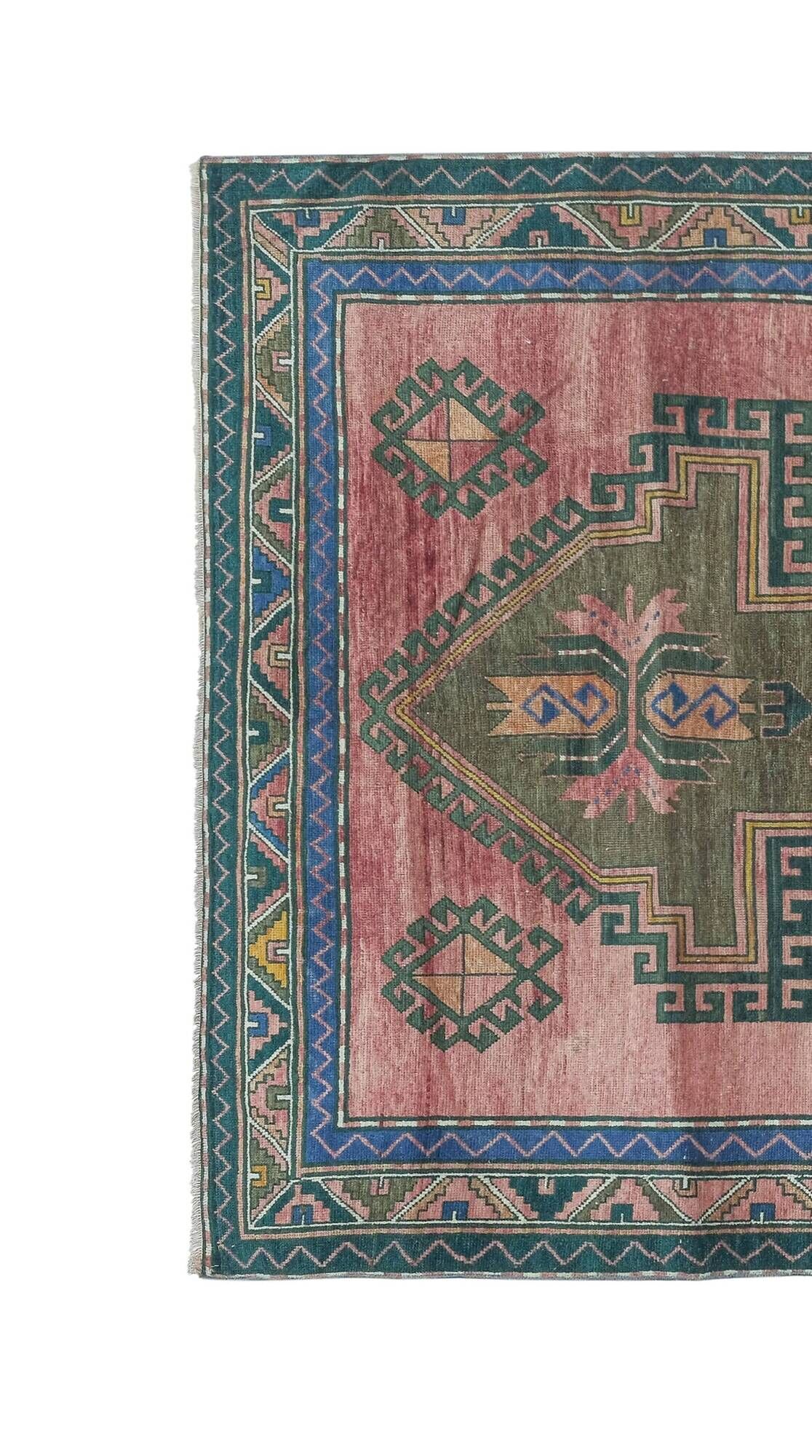 Vintage handmade Turkish rug 180x305 cm