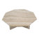 Italian octagon coffee table in travertine, 1980s