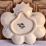 4 assiettes à huîtres  barbotine Paul Fouillen Quimper