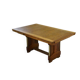 Large solid oak art deco table by Henri Bonjour 1930s
