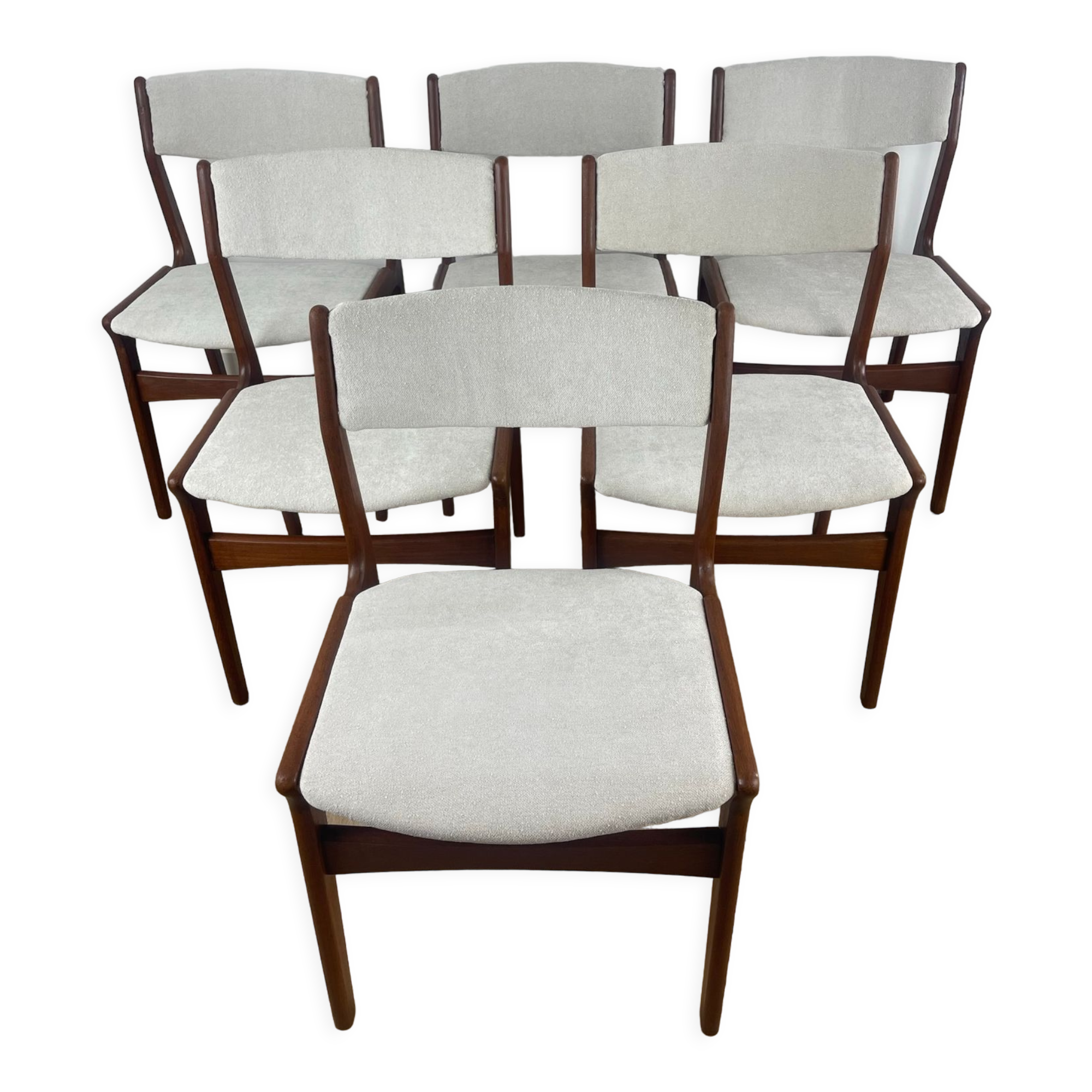 Set of 6 Erik Buch chairs