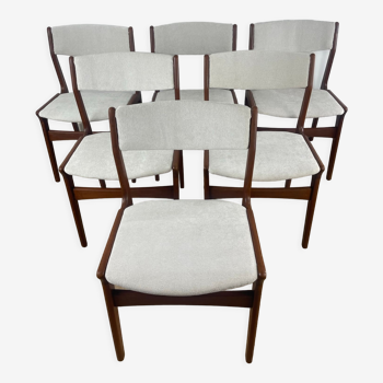 Set of 6 Erik Buch chairs
