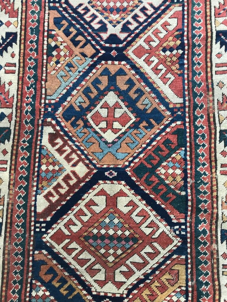 Tapis ancien Kazak 204x280cm