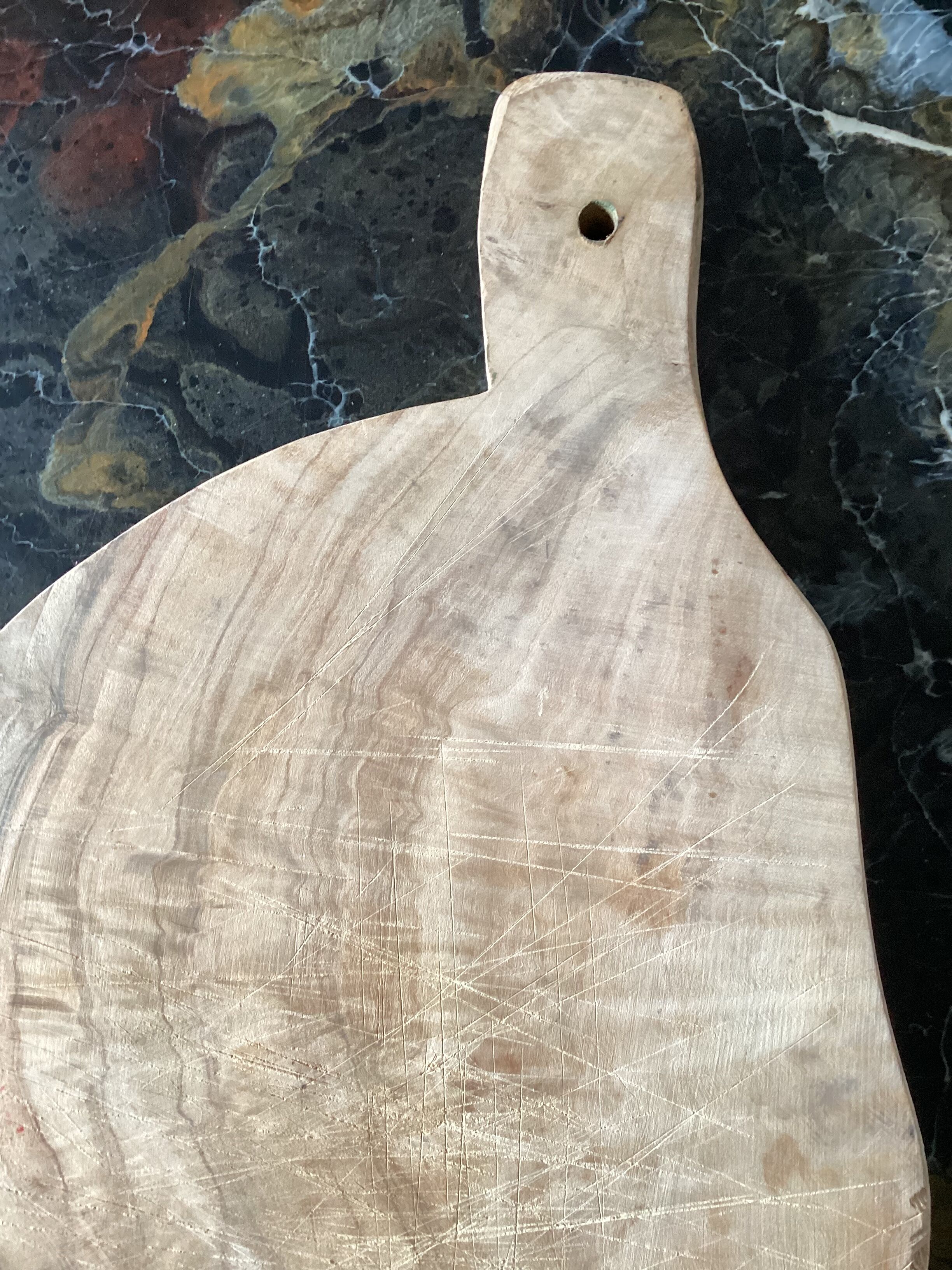 Vintage light wood cutting board