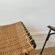 Pair of Raoul Guys stools for Airborne in wicker 1950