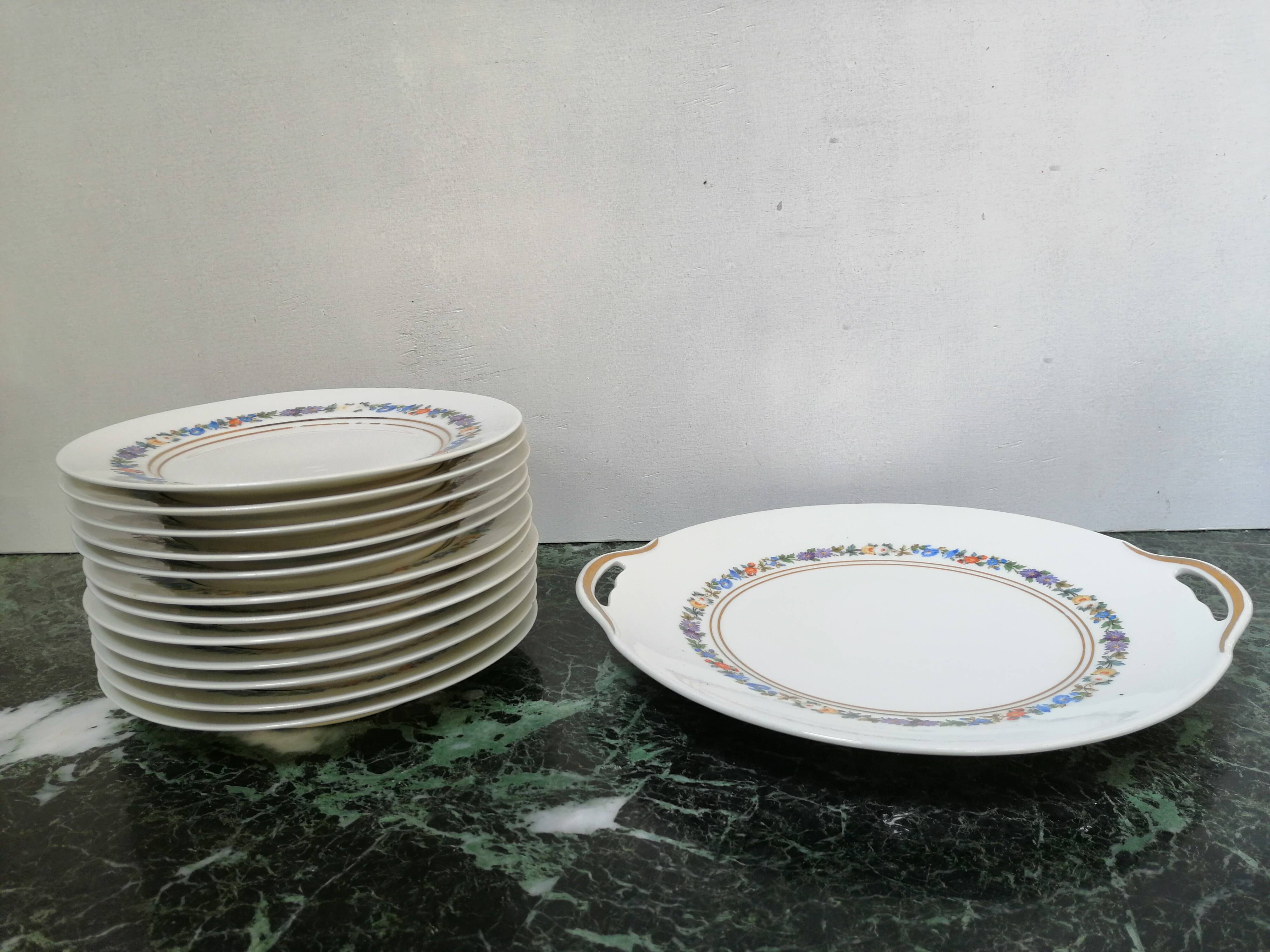Limoges porcelain dessert service