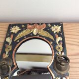 Brass mirror