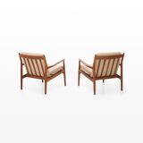 Pair of easy chairs by Sven Age Eriksen for Glostrup Mobelfabrik, Denmark 1960s