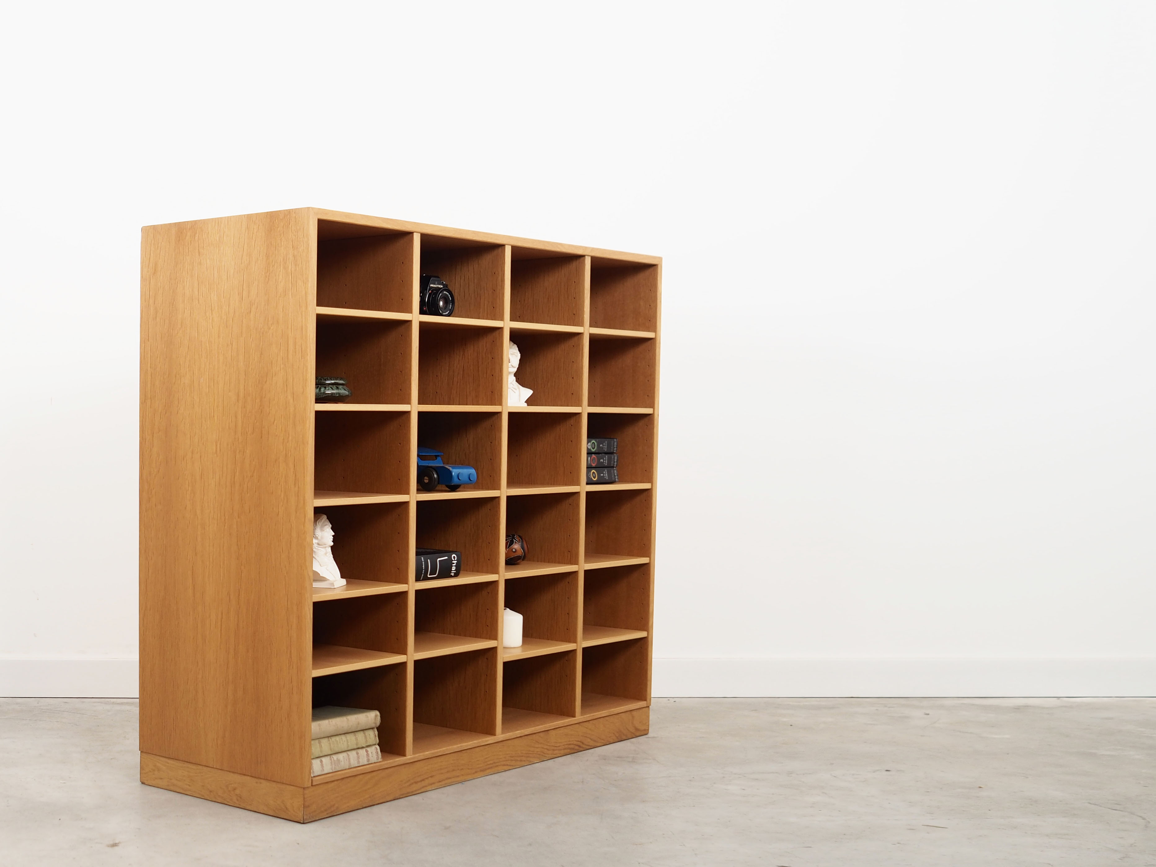 Ash bookcase, Danish design, 1960s, manufactured by SKM