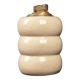 Tommaso Barbi Cream Speckled Ceramic and Brass Table Lighter 1970