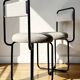 Pair of tubular chairs from the 1960s