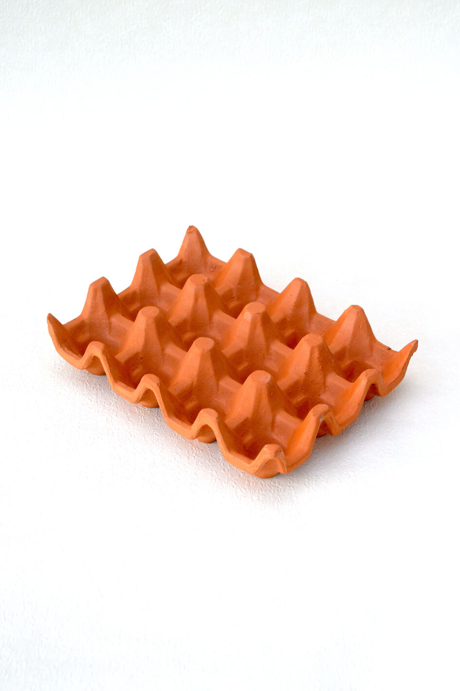 Terracotta clay egg tray