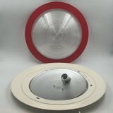 Luci Milano 'Sat 50' Flush Mount Lamp - Futuristic Design New Old Stock 80s