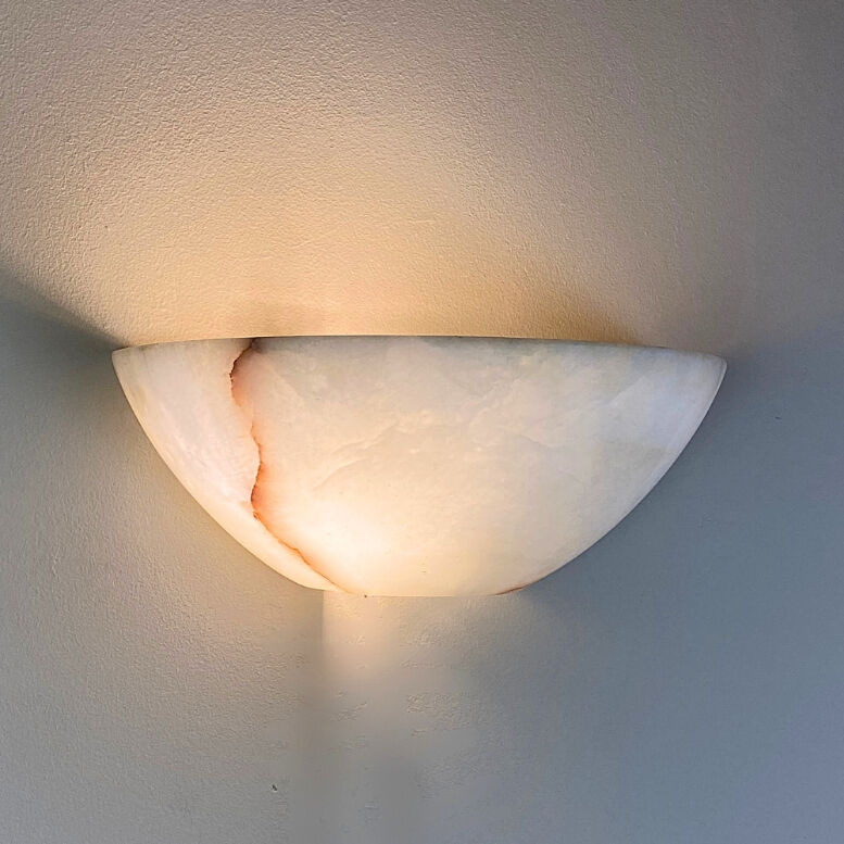 Alabaster wall lamp by Eclipsi, Spain, 1990s