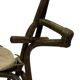 Midcentury bamboo rattan rocking horse 60's design children