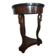 Empire style ceremonial table with mahogany swans