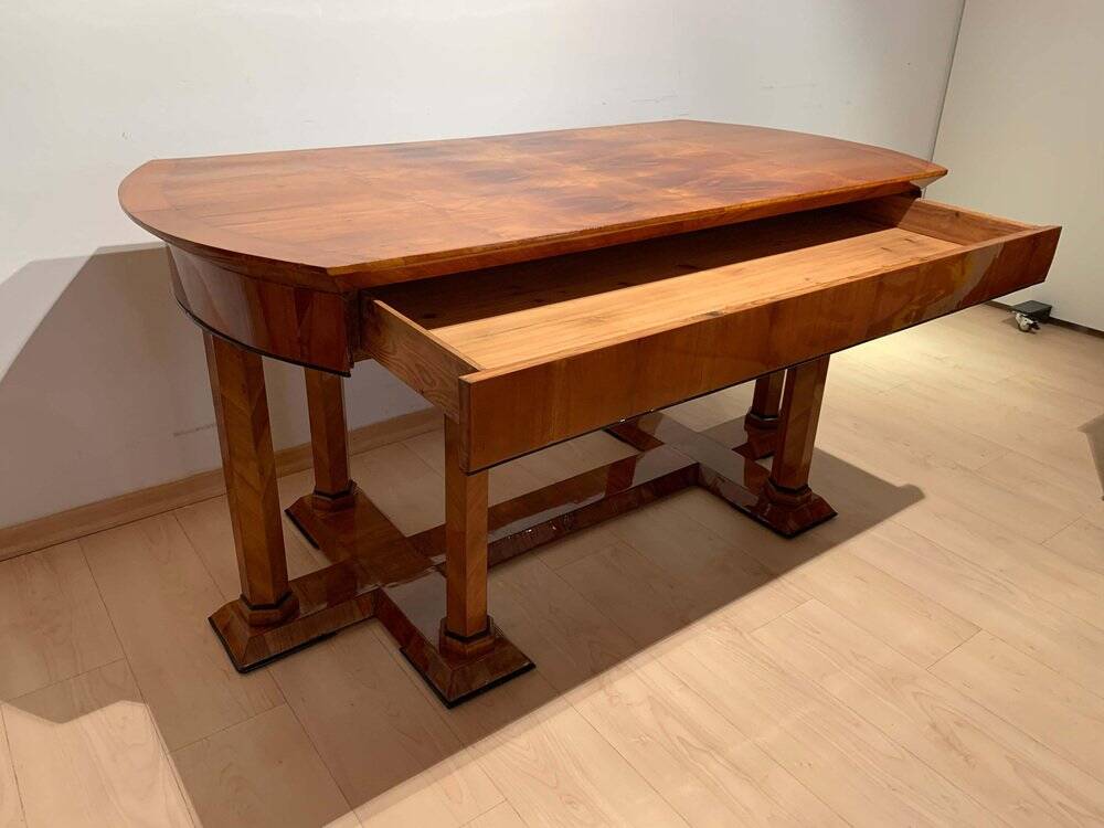 Biedermeier Desk in Cherry Veneer, Austria, 1830s